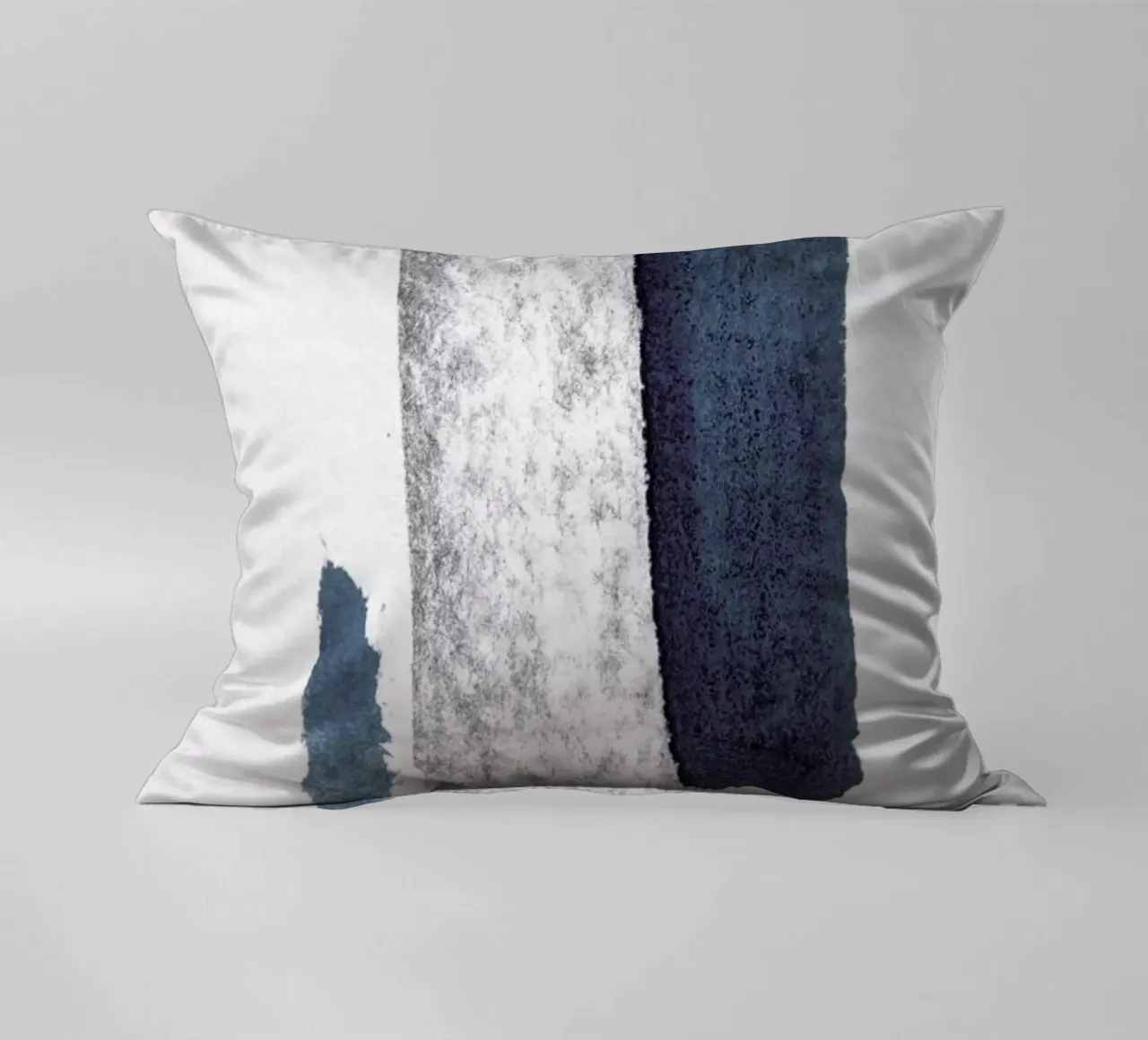 Minimal Abstract Aquarelle And Charcoal Kissen von Studio Nahili