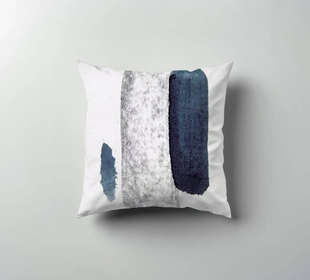 Minimal Abstract Aquarelle And Charcoal Kissen von Studio Nahili