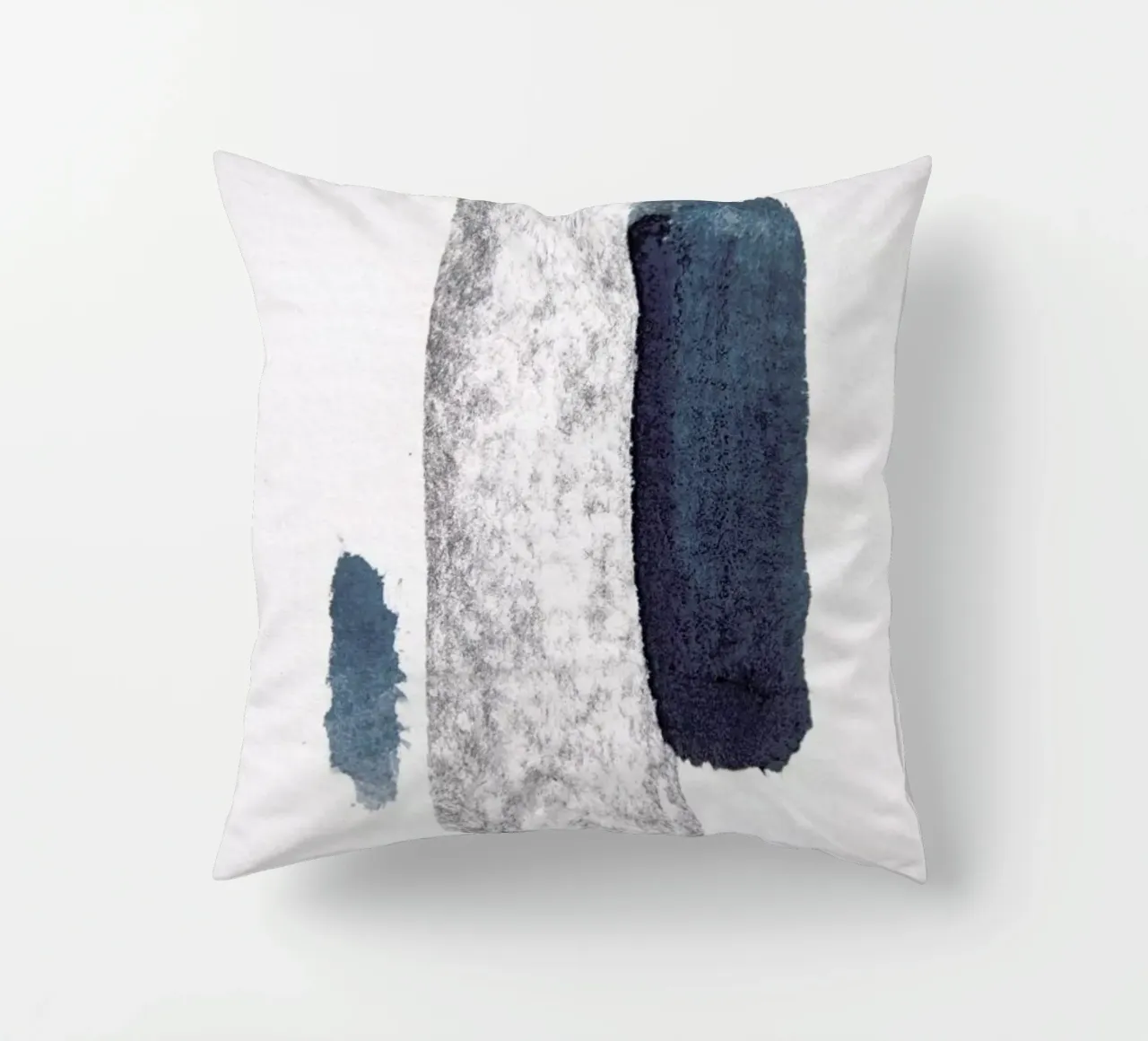 Minimal Abstract Aquarelle And Charcoal cuscino da Studio Nahili