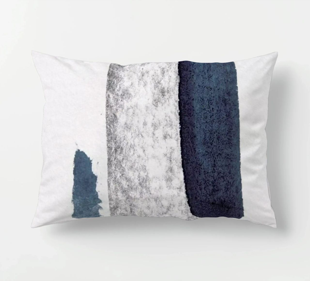 Minimal Abstract Aquarelle And Charcoal cuscino da Studio Nahili