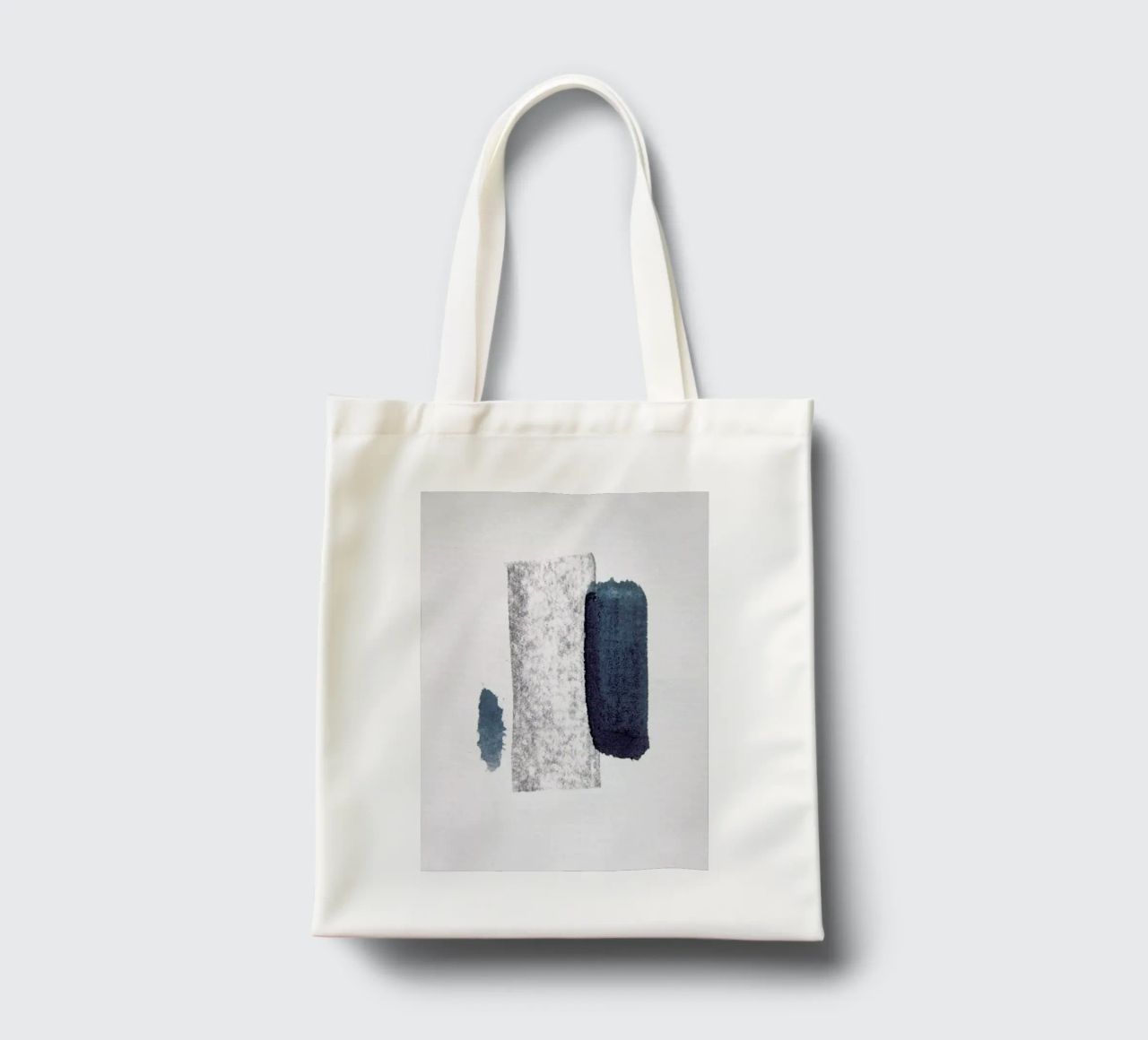 Minimal Abstract Aquarelle And Charcoal borsa in juta da Studio Nahili