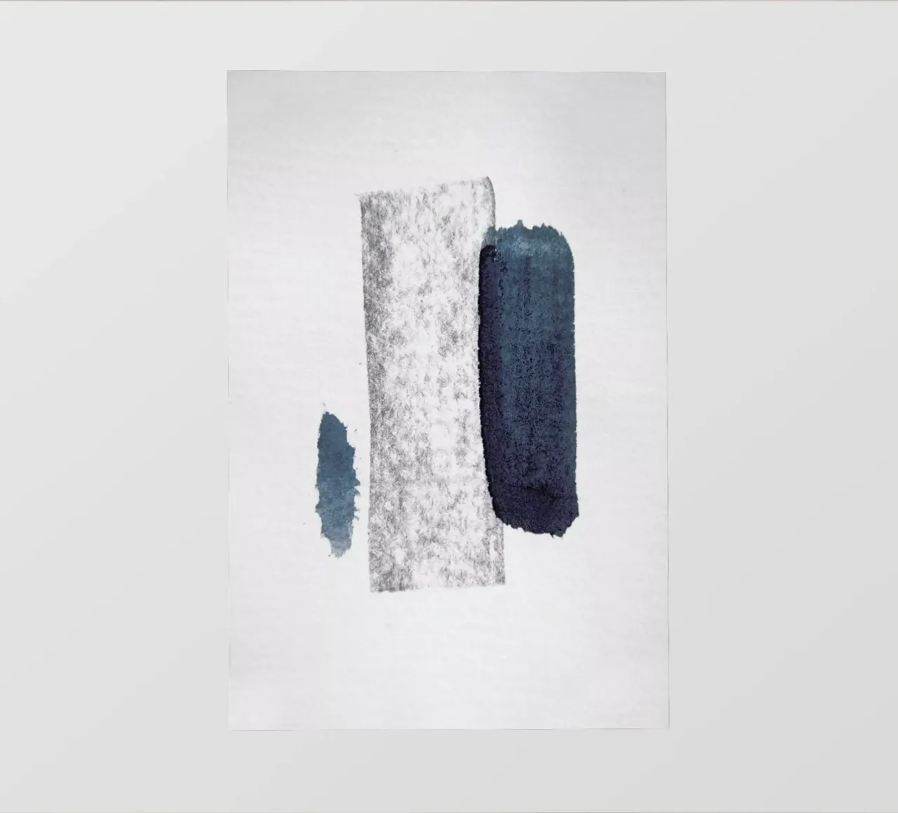 Minimal Abstract Aquarelle And Charcoal pellicola backlit da Studio Nahili