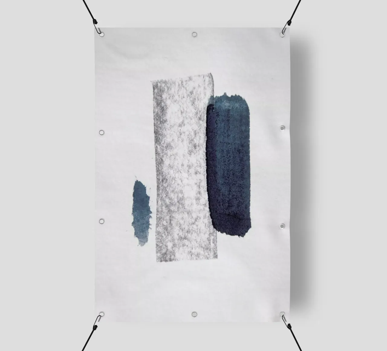 Minimal Abstract Aquarelle And Charcoal telo in pvc da Studio Nahili