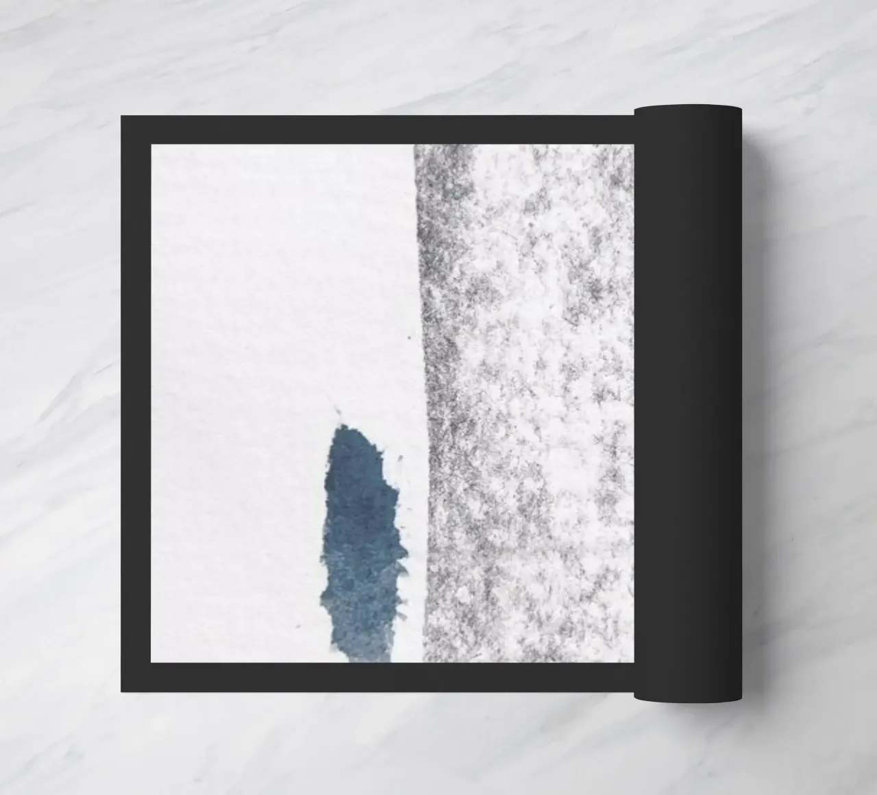 Minimal Abstract Aquarelle And Charcoal felpudo de Studio Nahili