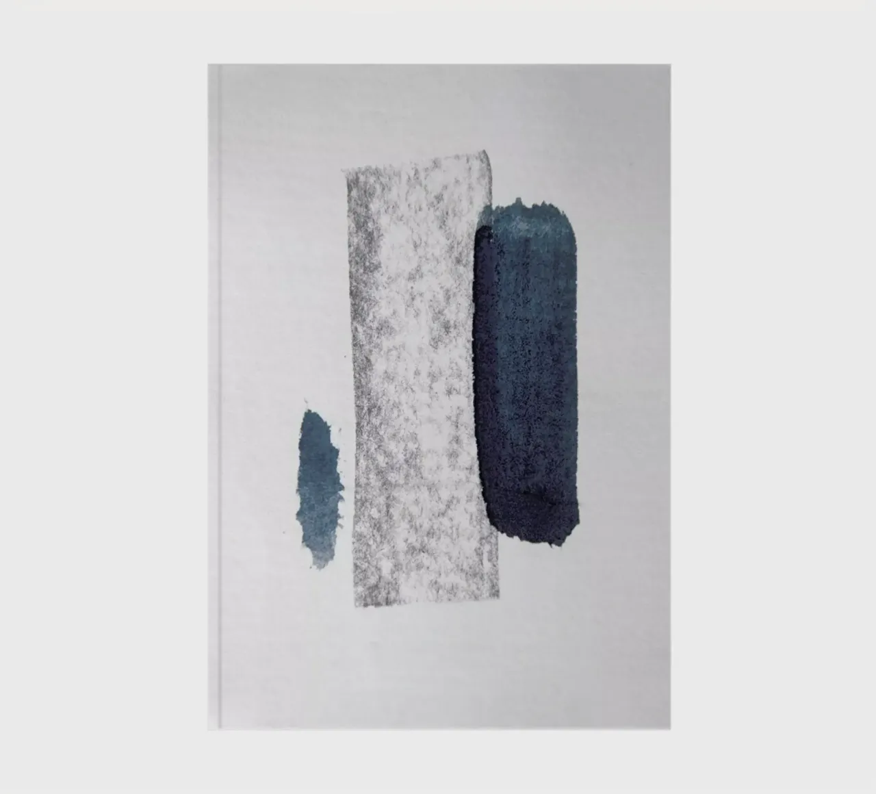 Minimal Abstract Aquarelle And Charcoal diario da Studio Nahili