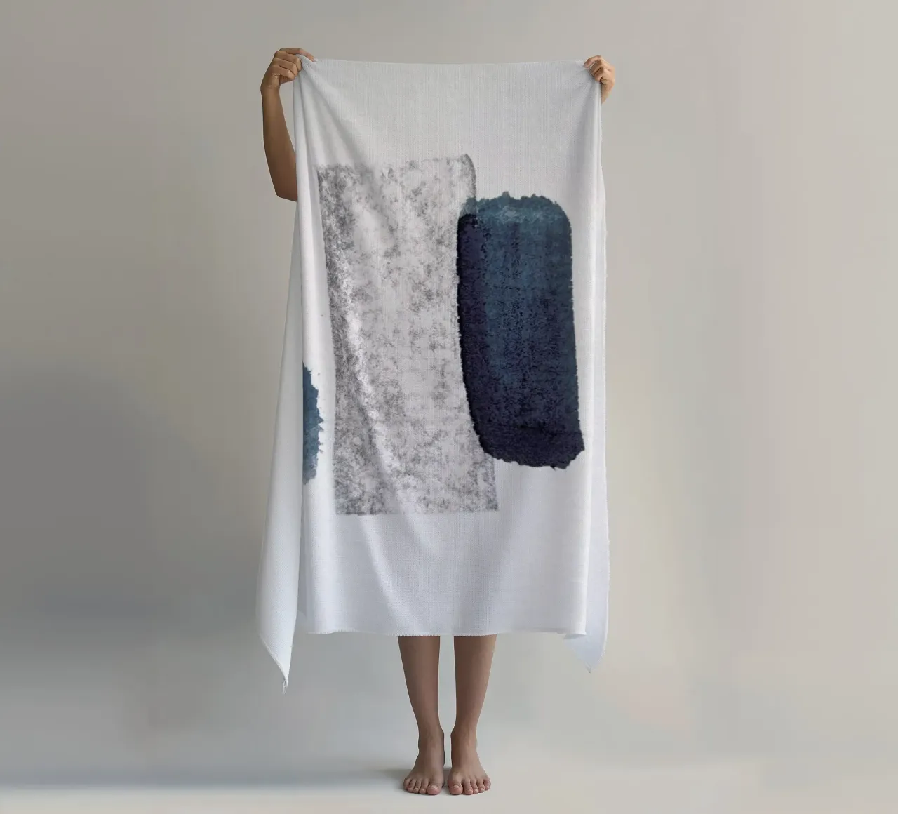 Minimal Abstract Aquarelle And Charcoal telo mare da Studio Nahili