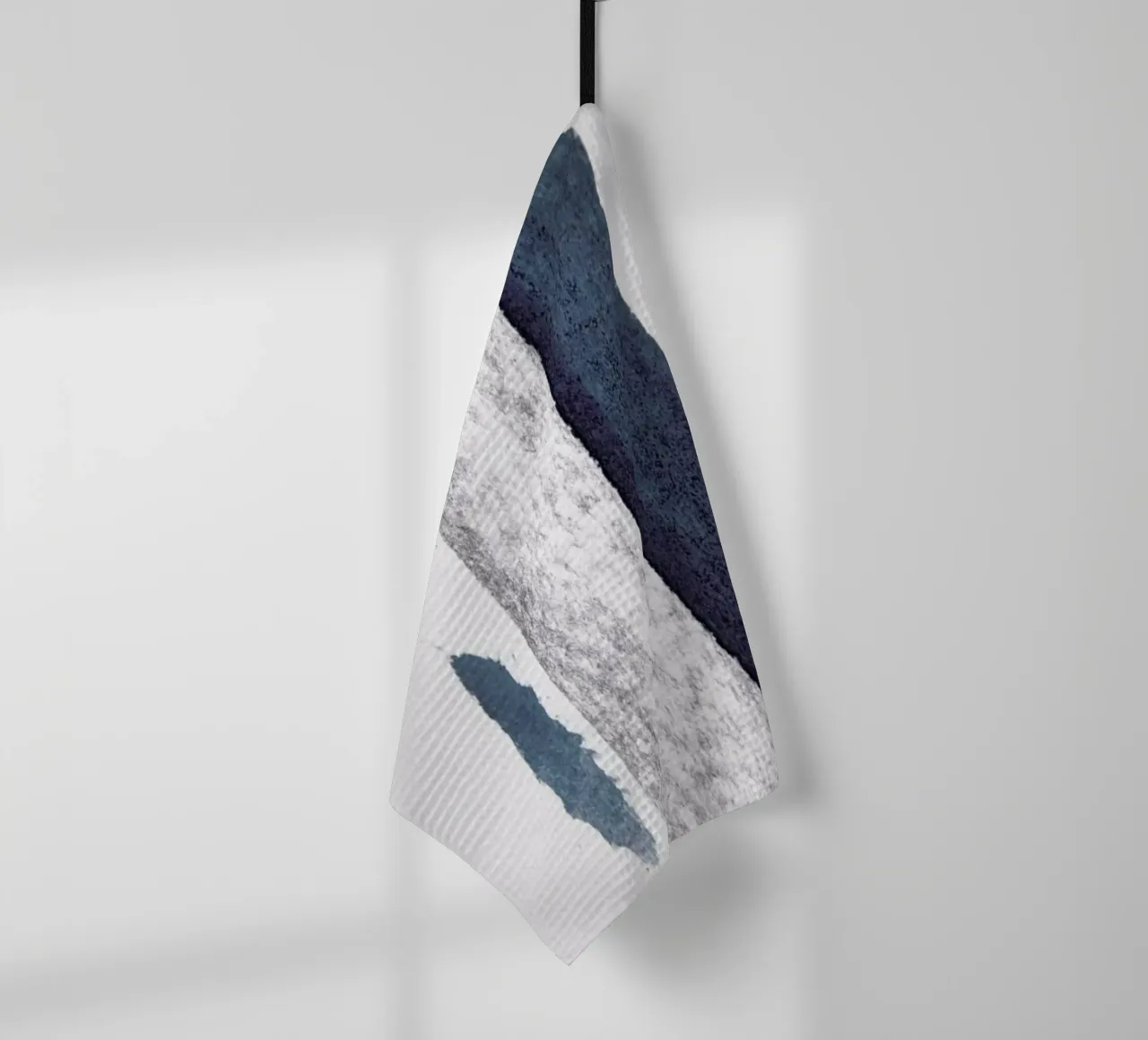 Minimal Abstract Aquarelle And Charcoal torchon de Studio Nahili