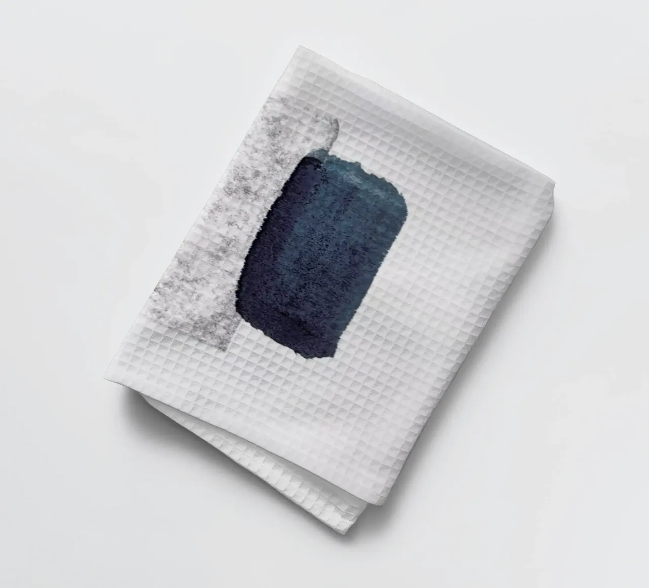 Minimal Abstract Aquarelle And Charcoal torchon de Studio Nahili