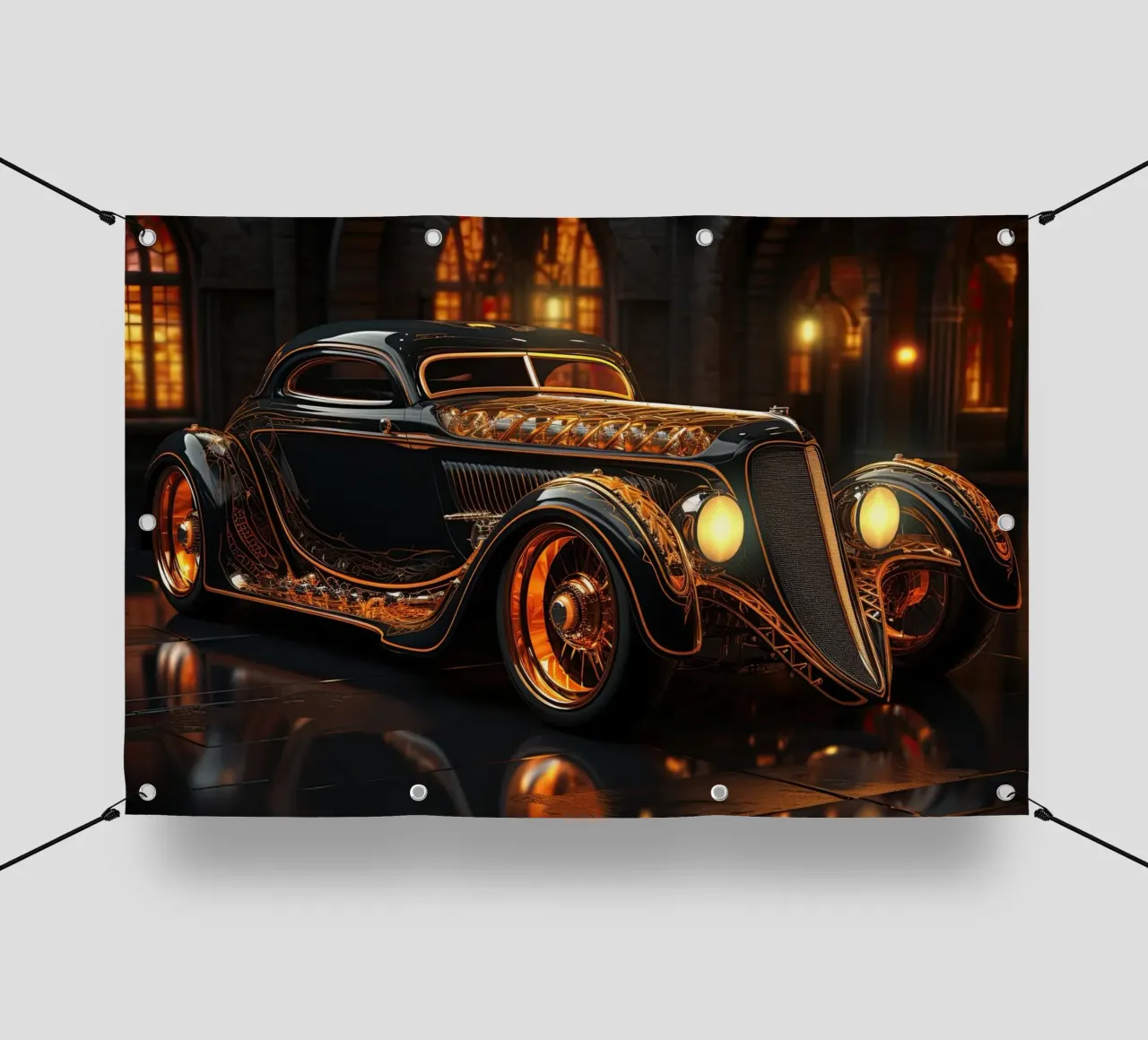 Hotrod auto d'epoca telo in pvc da Imagine