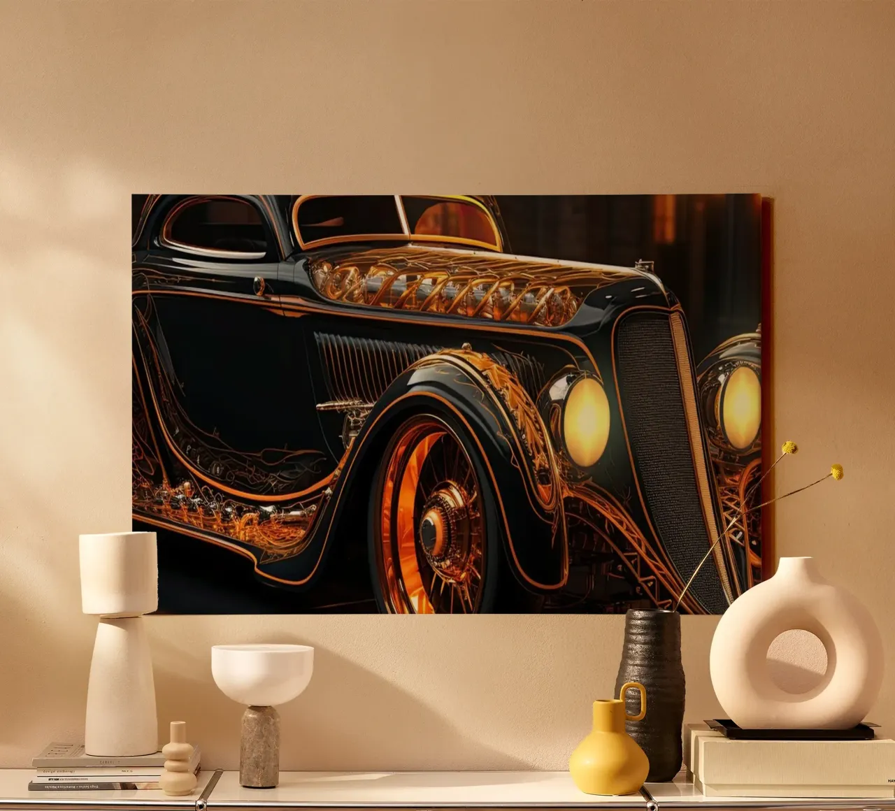 Hotrod classic car canvas by Imagine
