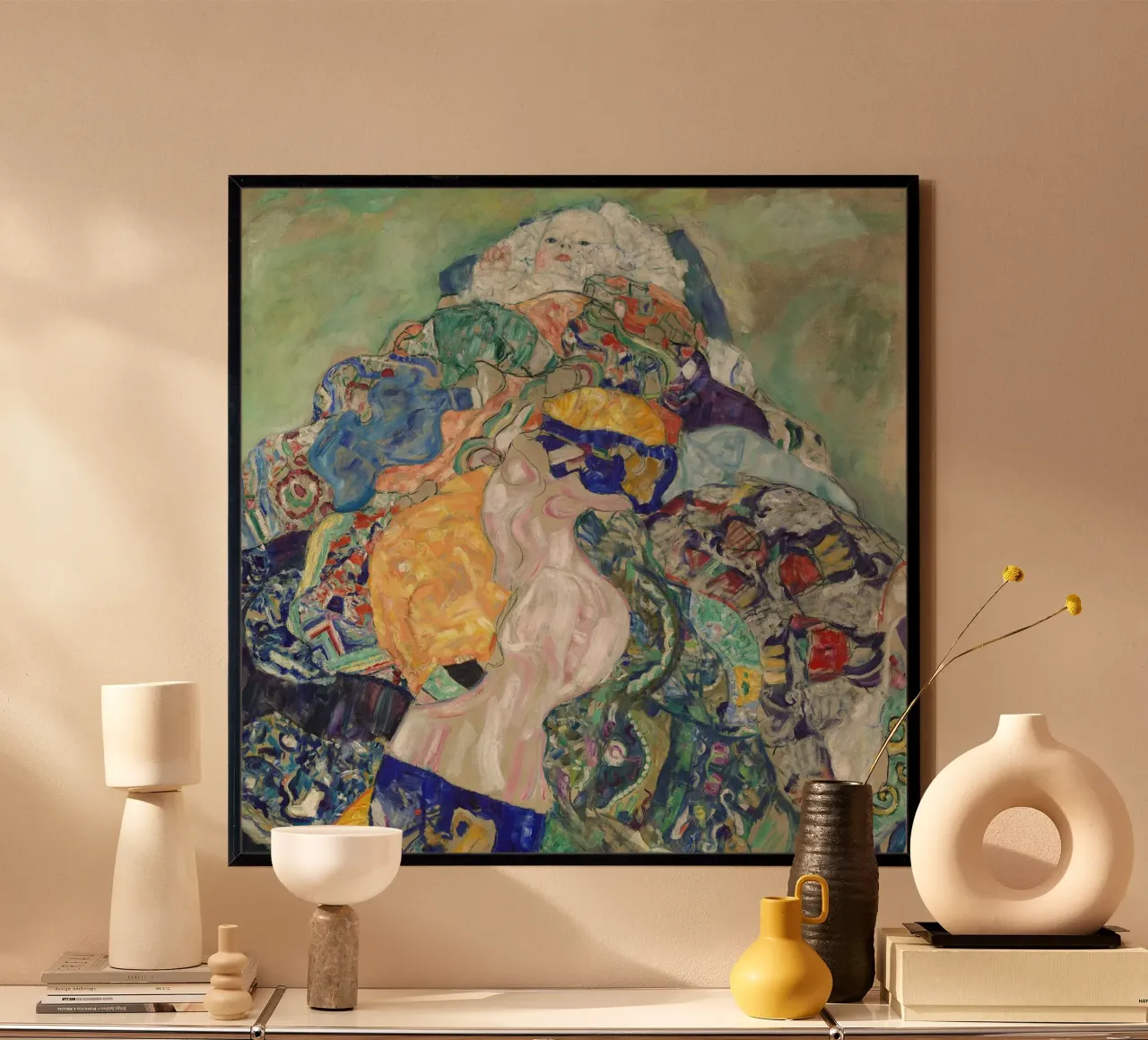 Il "Bambino (culla)" di Klimt - Simbolismo, figurazione, espressioni poster con telaio in plastica da ClubArt