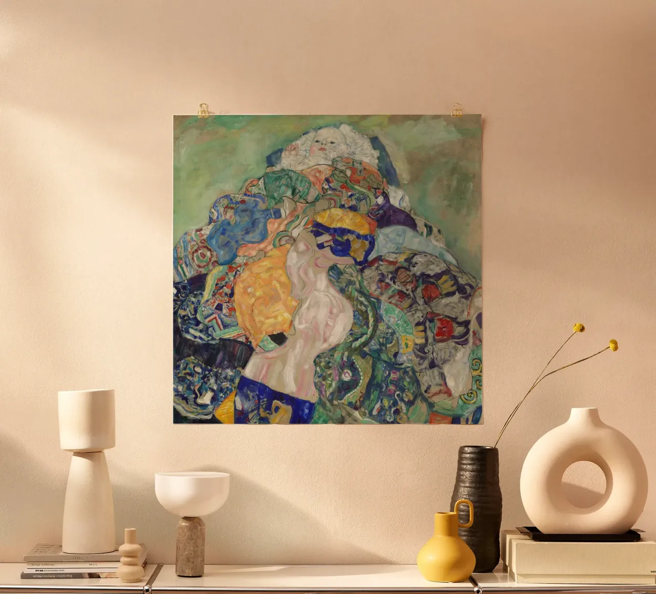 Il "Bambino (culla)" di Klimt - Simbolismo, figurazione, espressioni poster con telaio in plastica da ClubArt