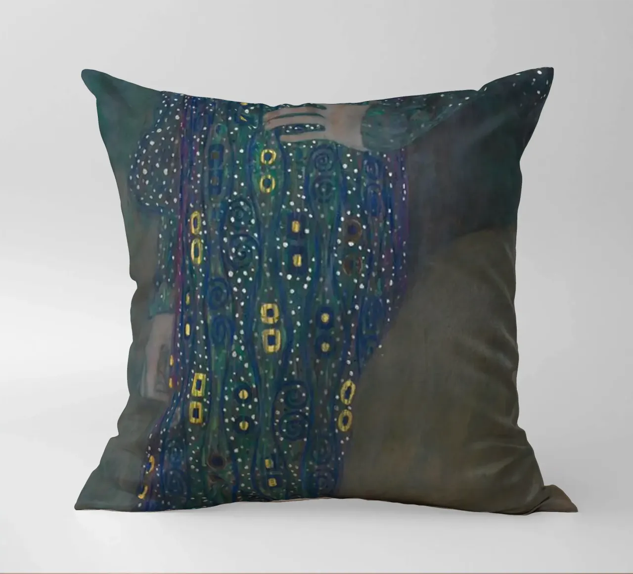 Emilie Flöge" di Klimt - Art Nouveau, ritratto, moda I cuscino da ClubArt