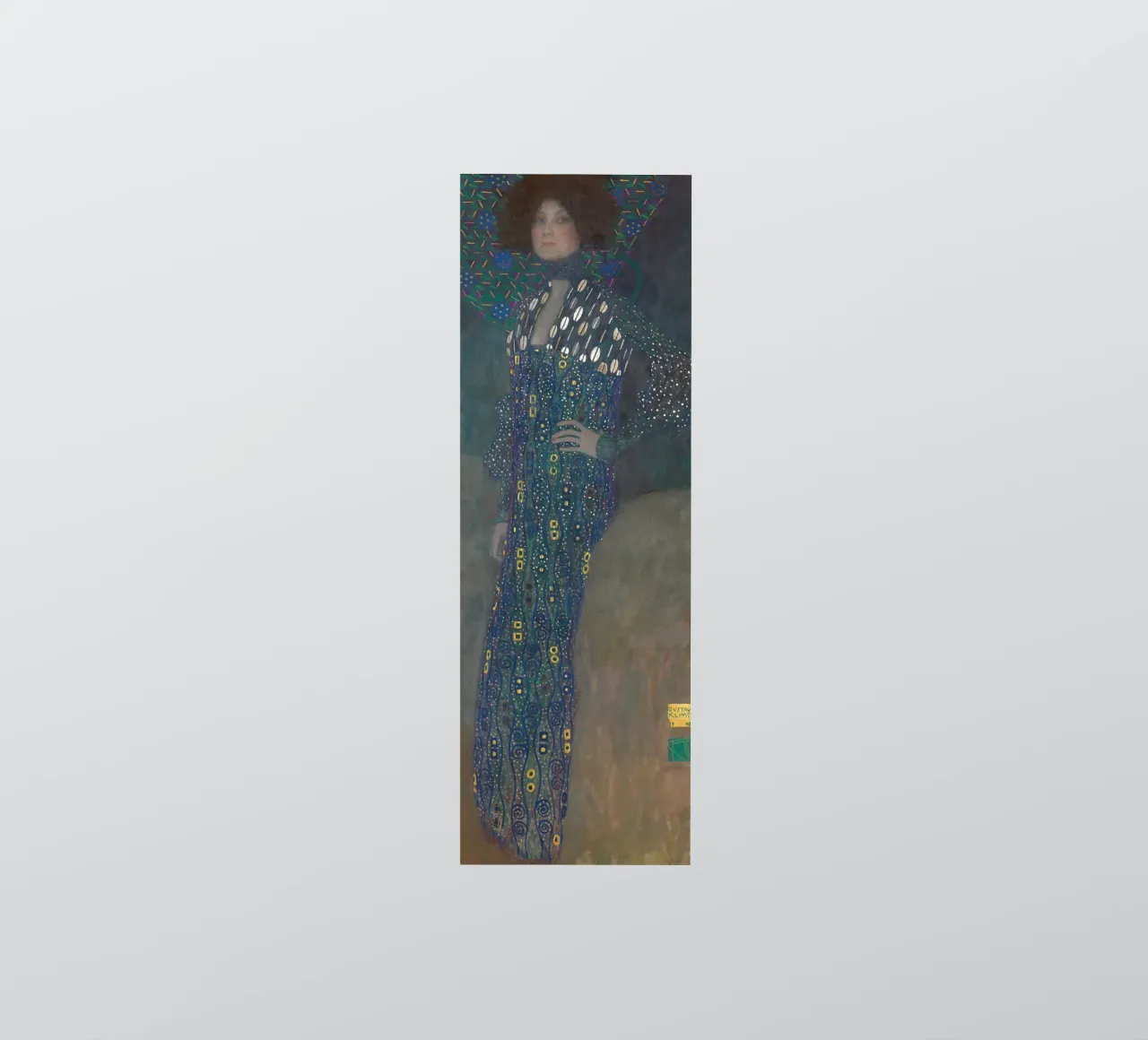 Klimt's "Emilie Flöge" - Art Nouveau, Portraiture, Fashion I sticker by ClubArt