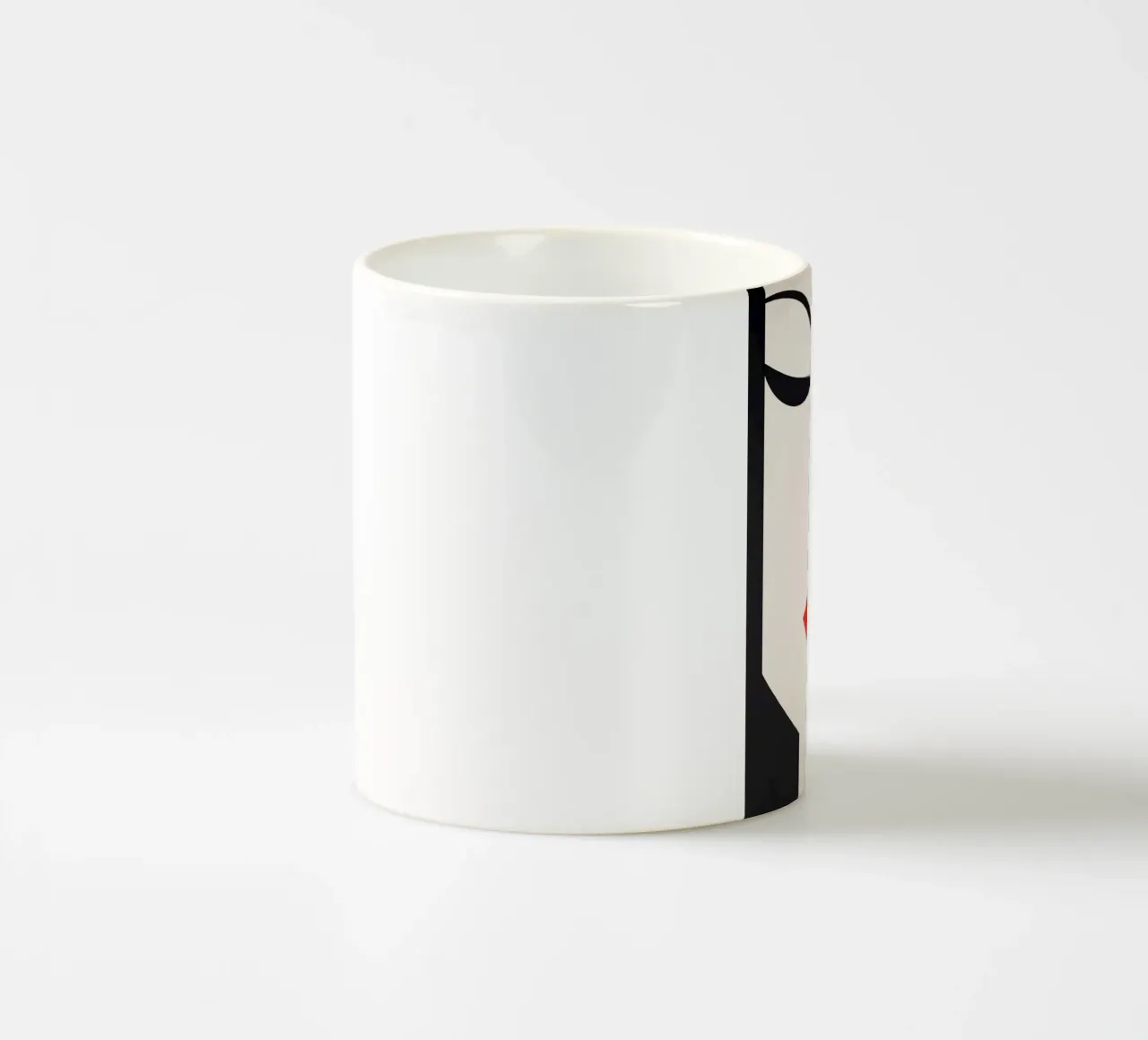 Abstract female face ceramic mug by Imagine