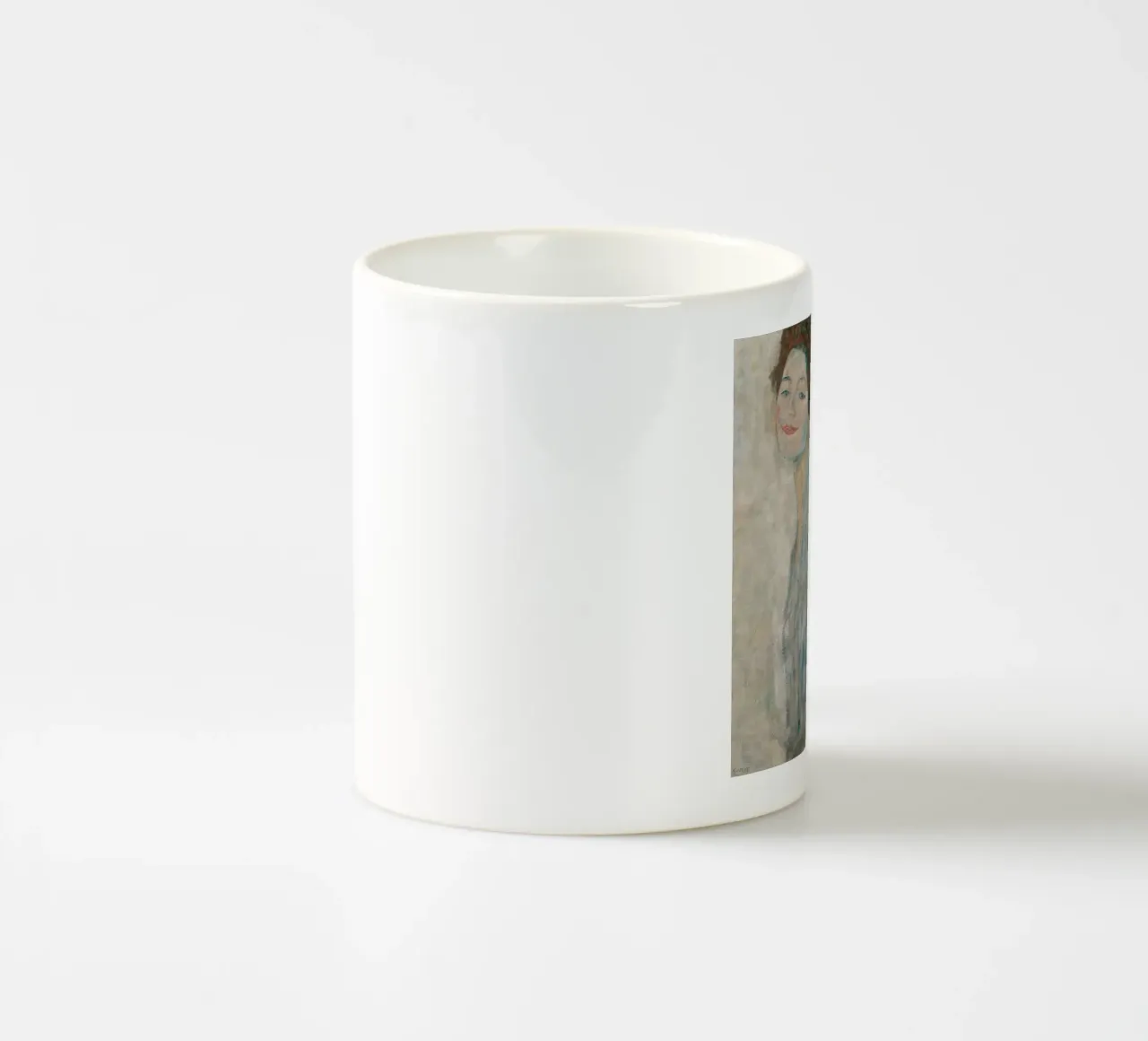 La "Dama in bianco" di Klimt - Modernismo, ritrattistica, espressività tazza in ceramica da ClubArt