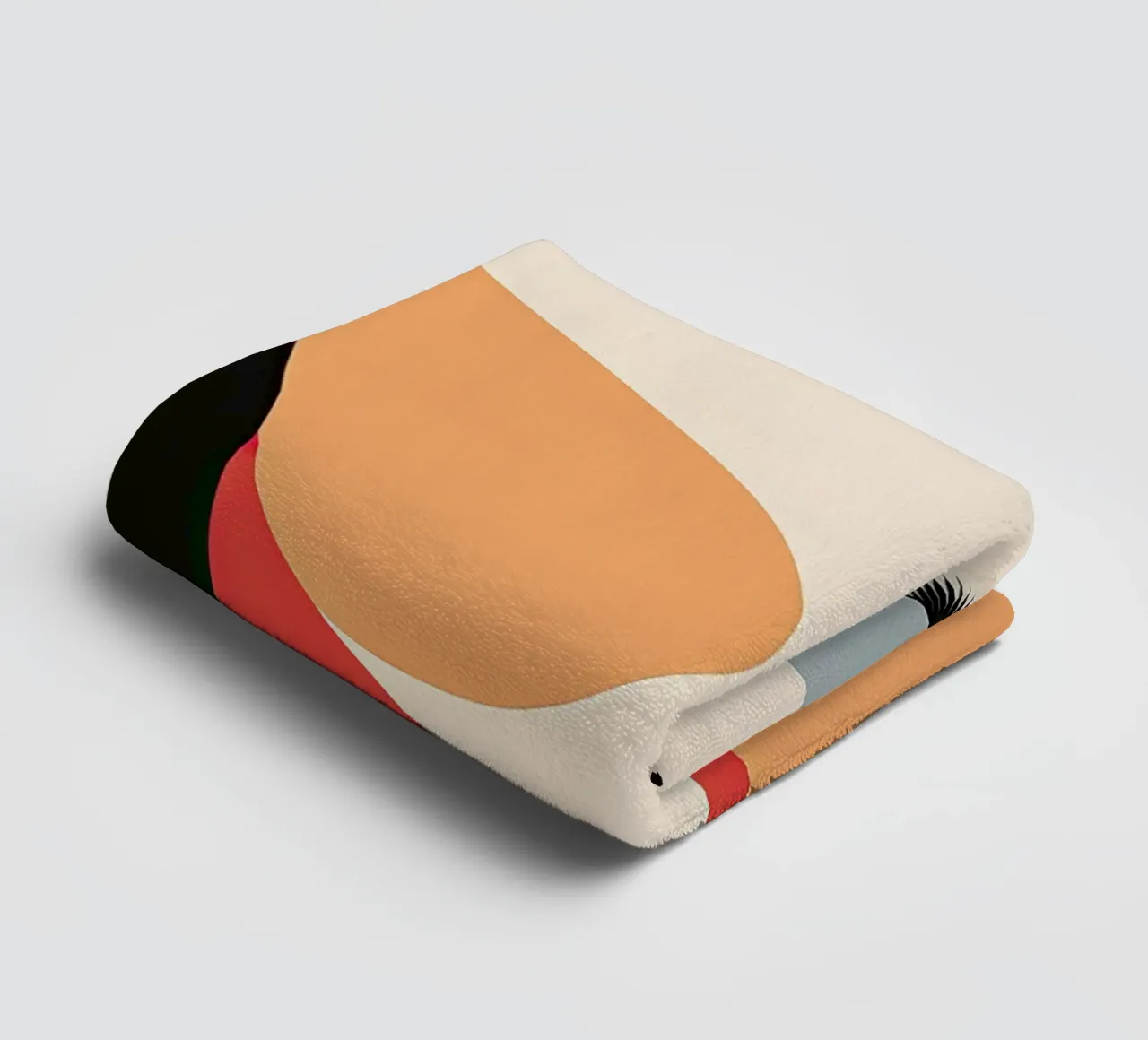 Abstract vrouwengezicht badhanddoek van Imagine