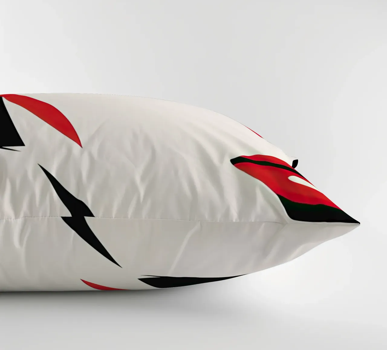 Abstract female face decorative cushion by Imagine