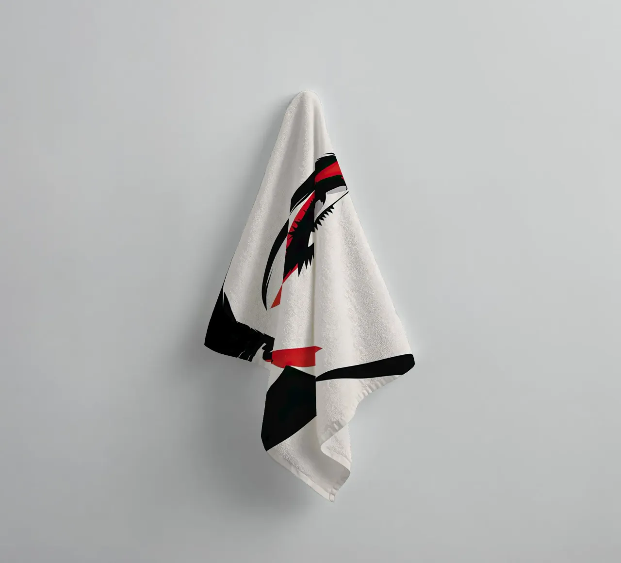Abstract female face towel by Imagine
