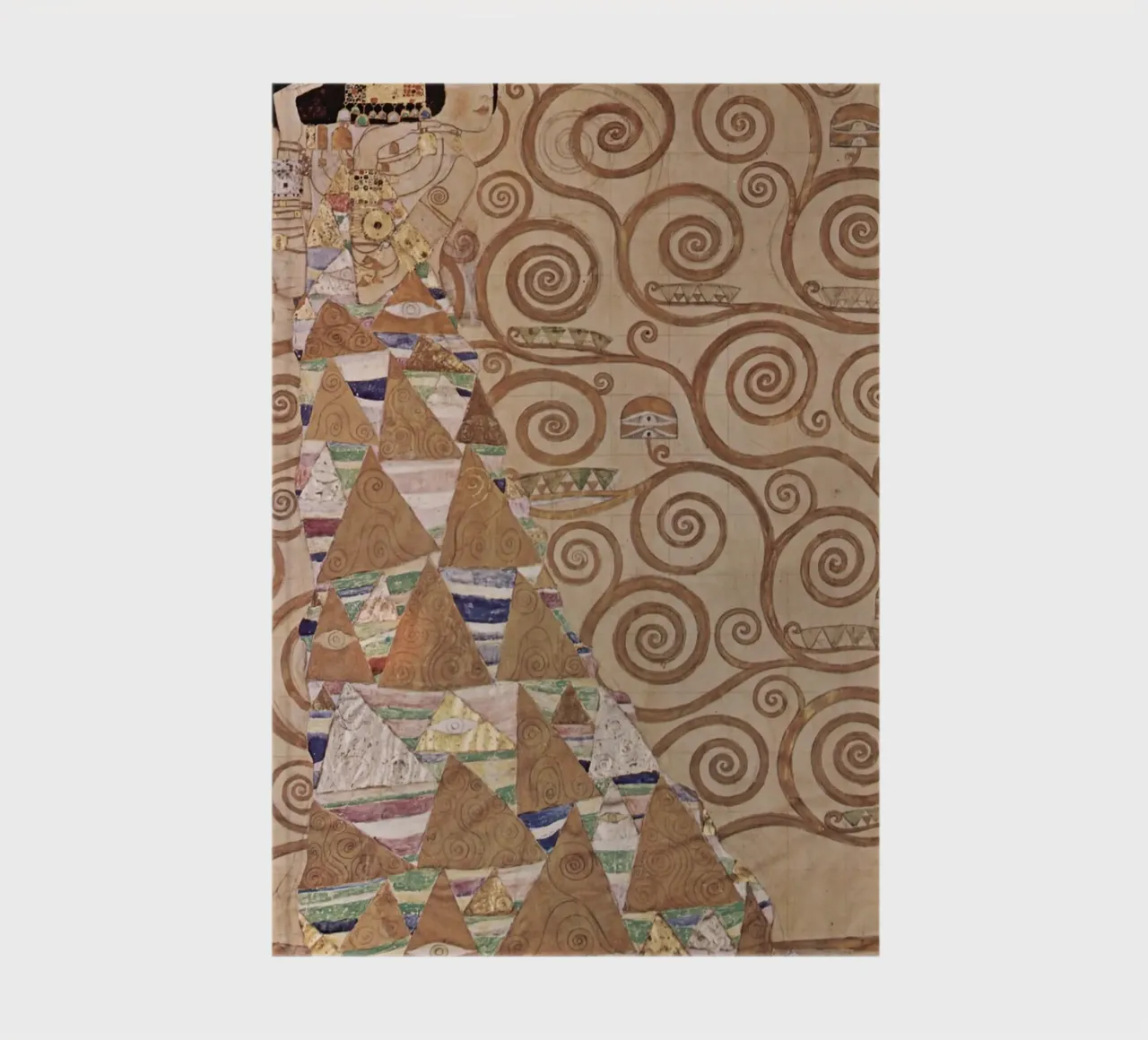 Klimt's "Expectation" - Art Nouveau, Symbolism, Tree of Life notebook by ClubArt