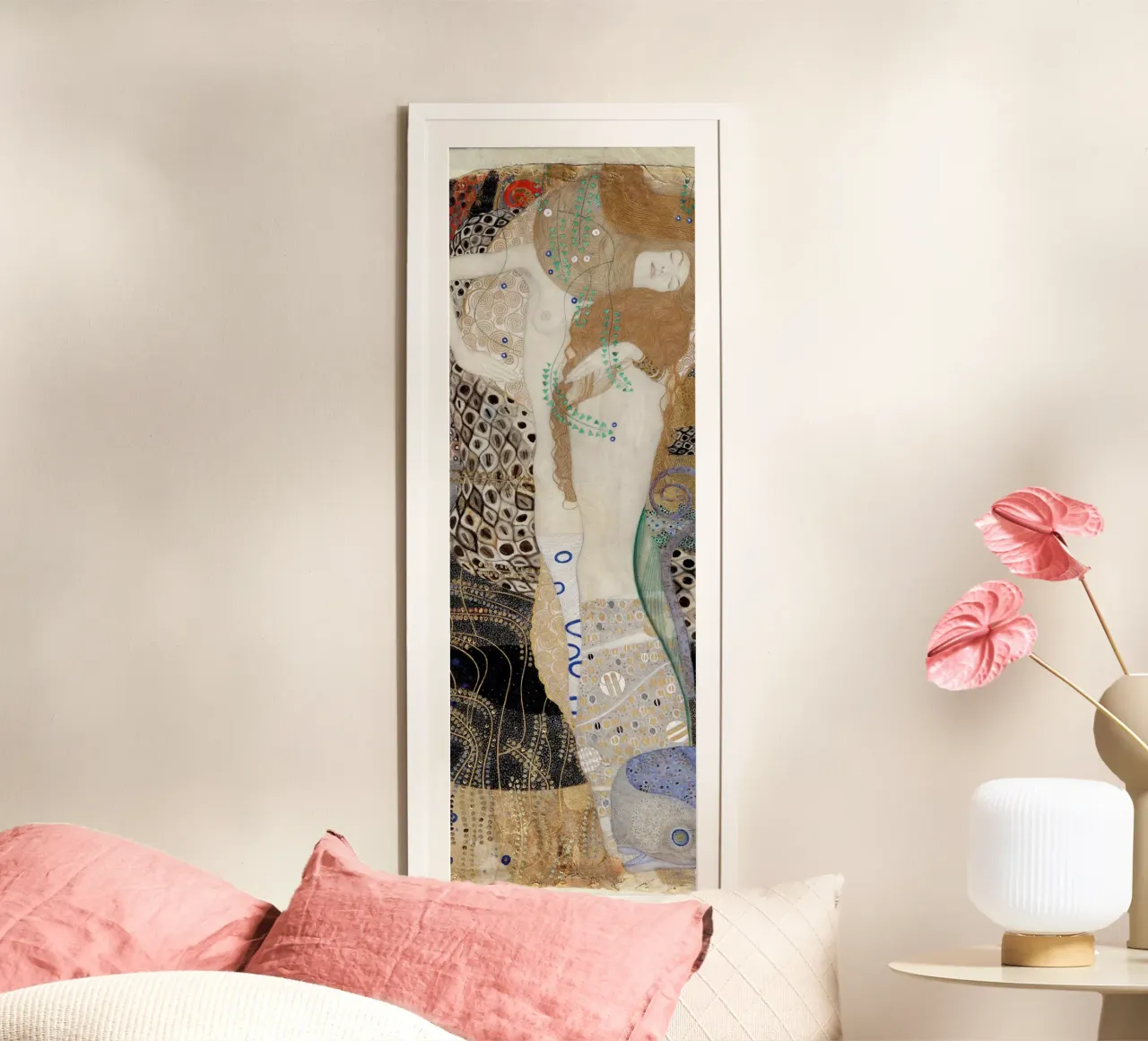 Klimts "Freundinnen (Wasserschlangen I)" - Symbolik, Äther Poster von ClubArt