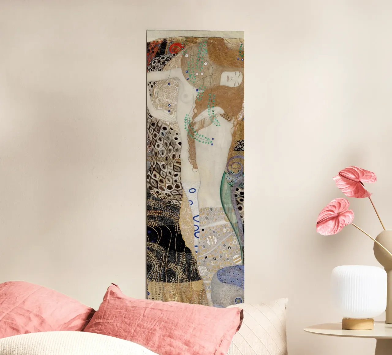 Klimts "Freundinnen (Wasserschlangen I)" - Symbolik, Äther Poster von ClubArt