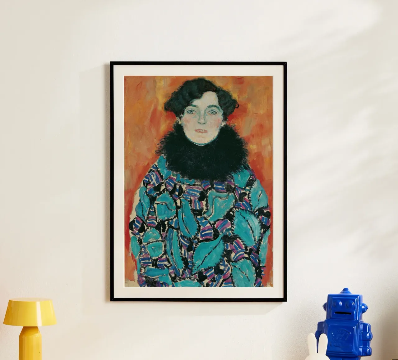 Johanna Staude" di Klimt - Espressionismo, ritrattistica, vibrazioni poster con telaio in alluminio da ClubArt