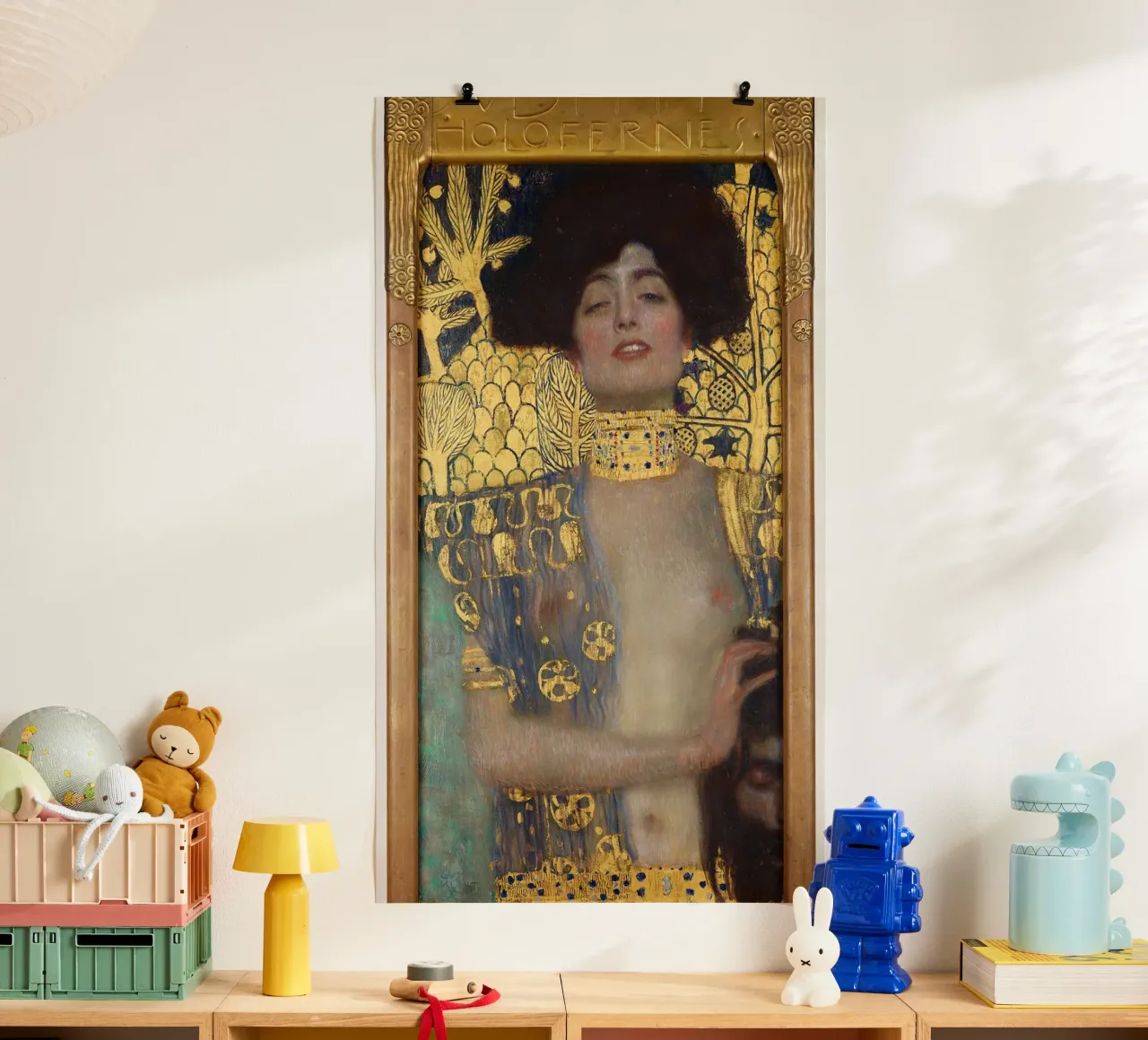 Giuditta e Oloferne" di Klimt - Simbolismo, età dell'oro, Ico poster con telaio in alluminio da ClubArt