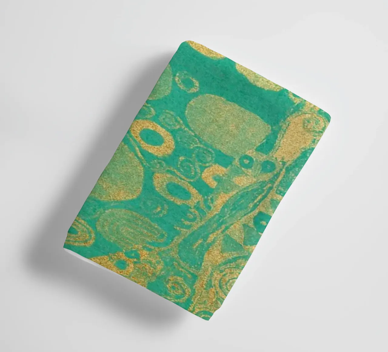 Klimt Inspired - Abstract Gold & Teal, Art Nouveau Pattern, towel by ClubArt