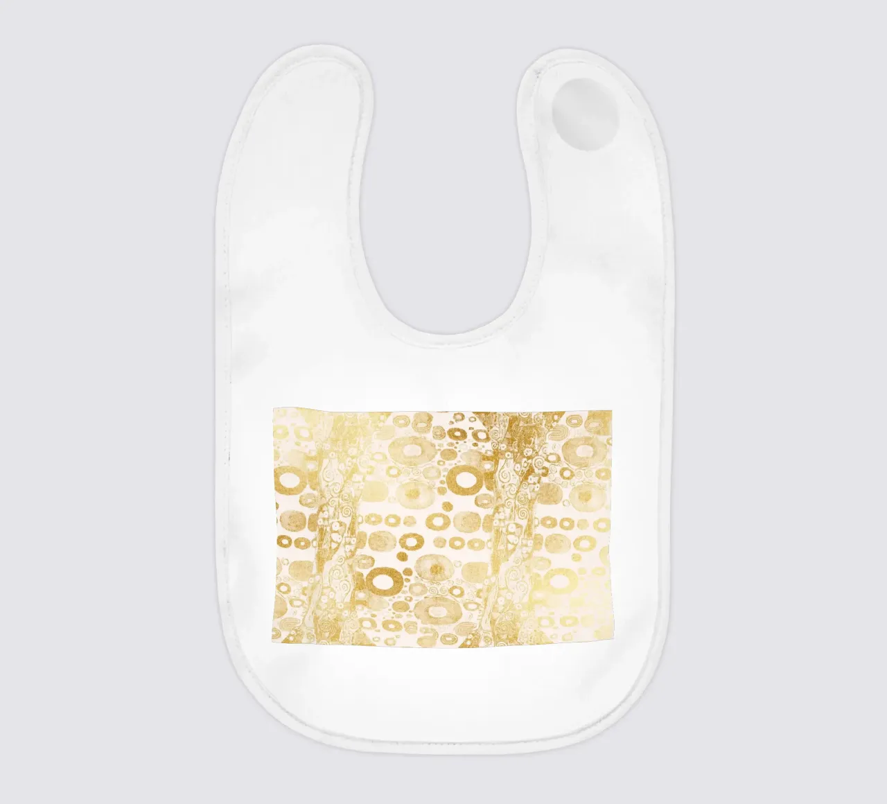 Inspirado en Klimt - Patrón Abstracto Dorado, Art Nouveau Luxe D babero de ClubArt