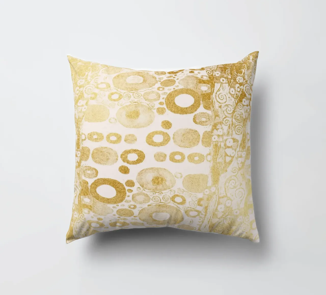 Ispirato a Klimt - motivo astratto dorato, Art Nouveau Luxe D cuscino da ClubArt