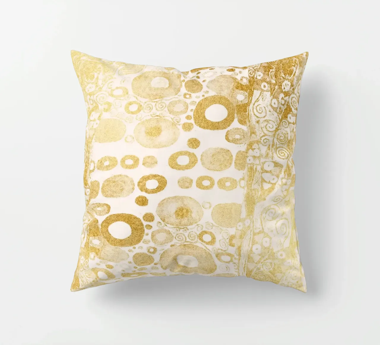 Ispirato a Klimt - motivo astratto dorato, Art Nouveau Luxe D cuscino da ClubArt