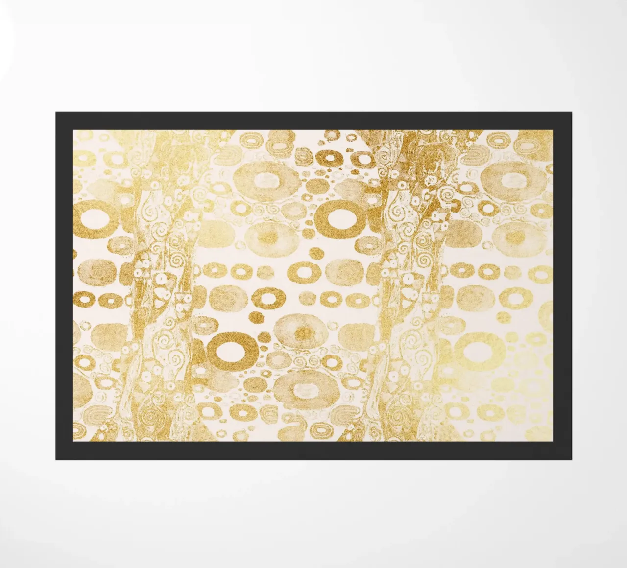 Inspirado en Klimt - Patrón Abstracto Dorado, Art Nouveau Luxe D felpudo de ClubArt