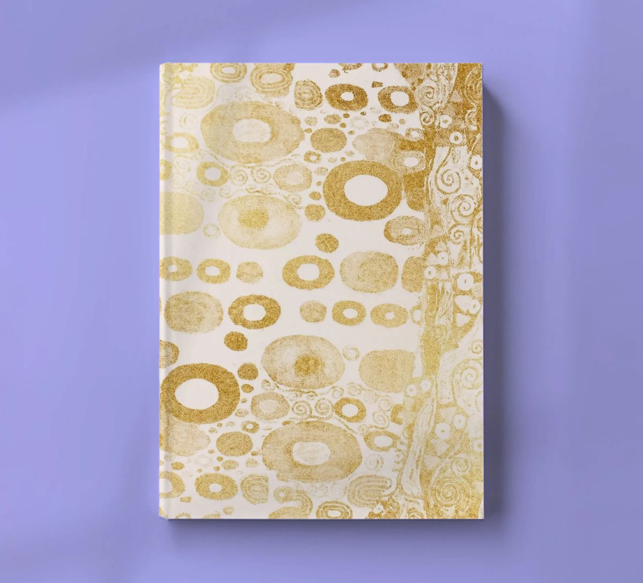 Klimt Inspired - Golden Abstract Pattern, Art Nouveau Luxe D notebook by ClubArt