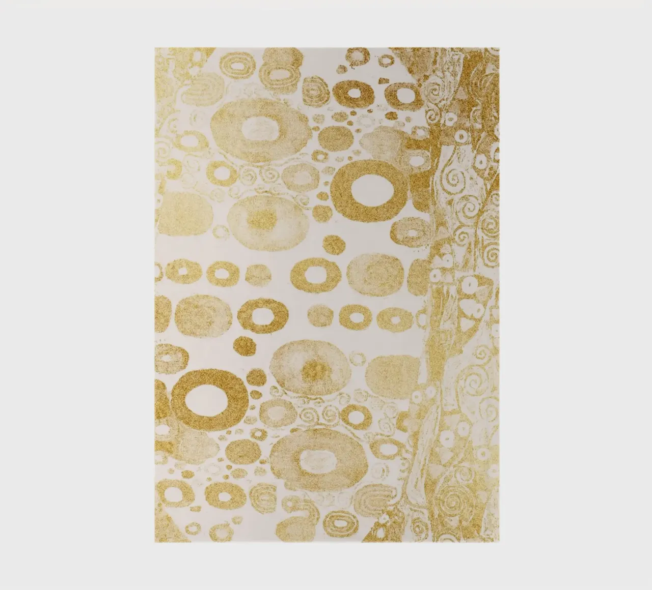 Klimt Inspired - Golden Abstract Pattern, Art Nouveau Luxe D Notizbuch von ClubArt