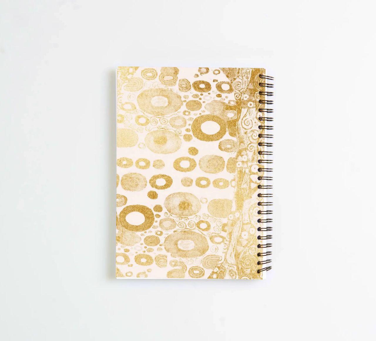 Klimt Inspired - Golden Abstract Pattern, Art Nouveau Luxe D spiral notebook by ClubArt