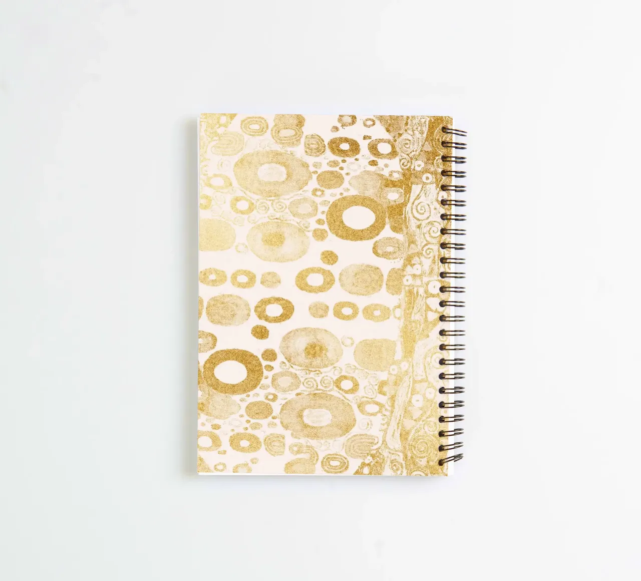 Ispirato a Klimt - motivo astratto dorato, Art Nouveau Luxe D diario ad anelli da ClubArt