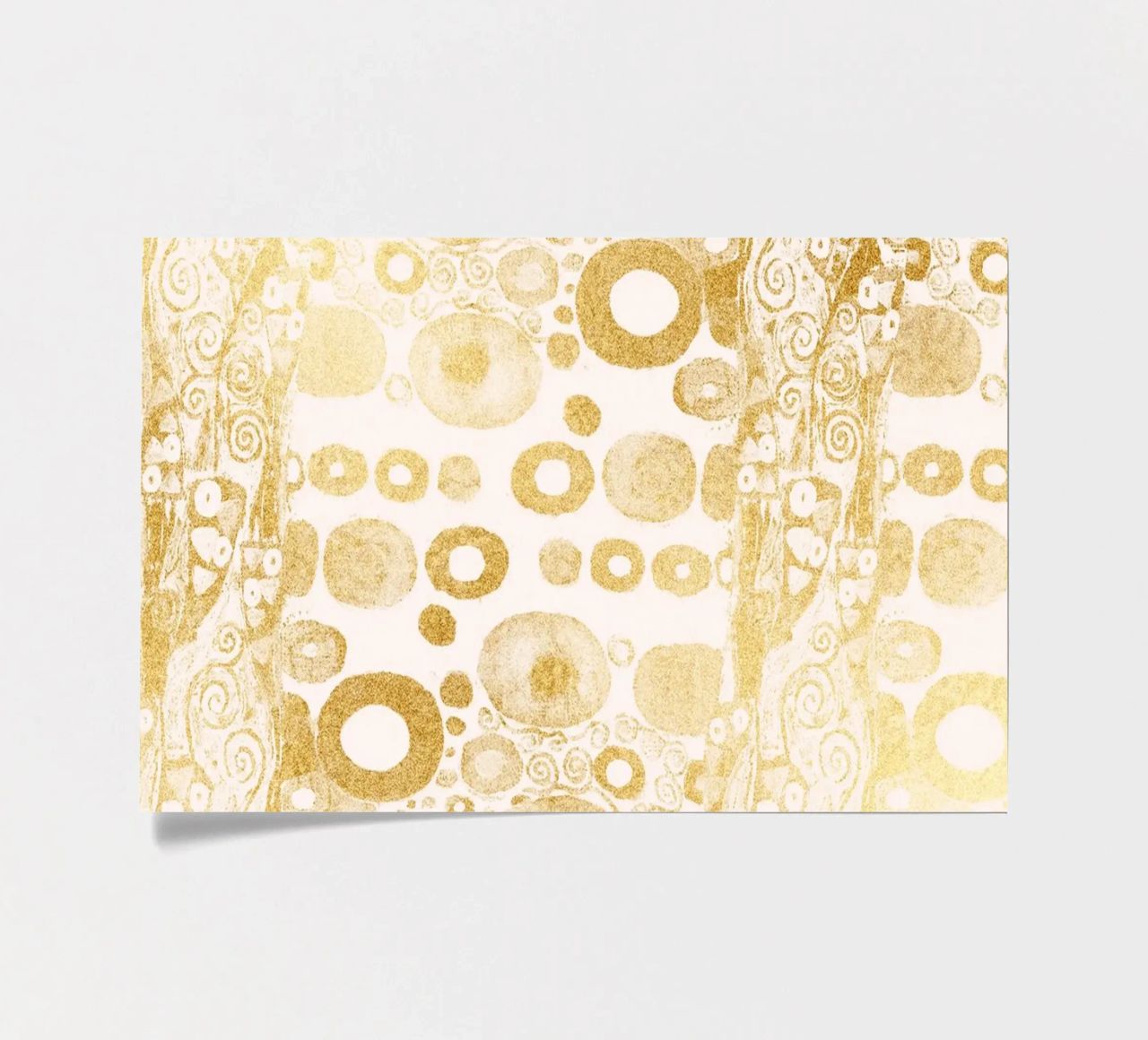 Klimt Inspired - Golden Abstract Pattern, Art Nouveau Luxe D Stickerbogen von ClubArt