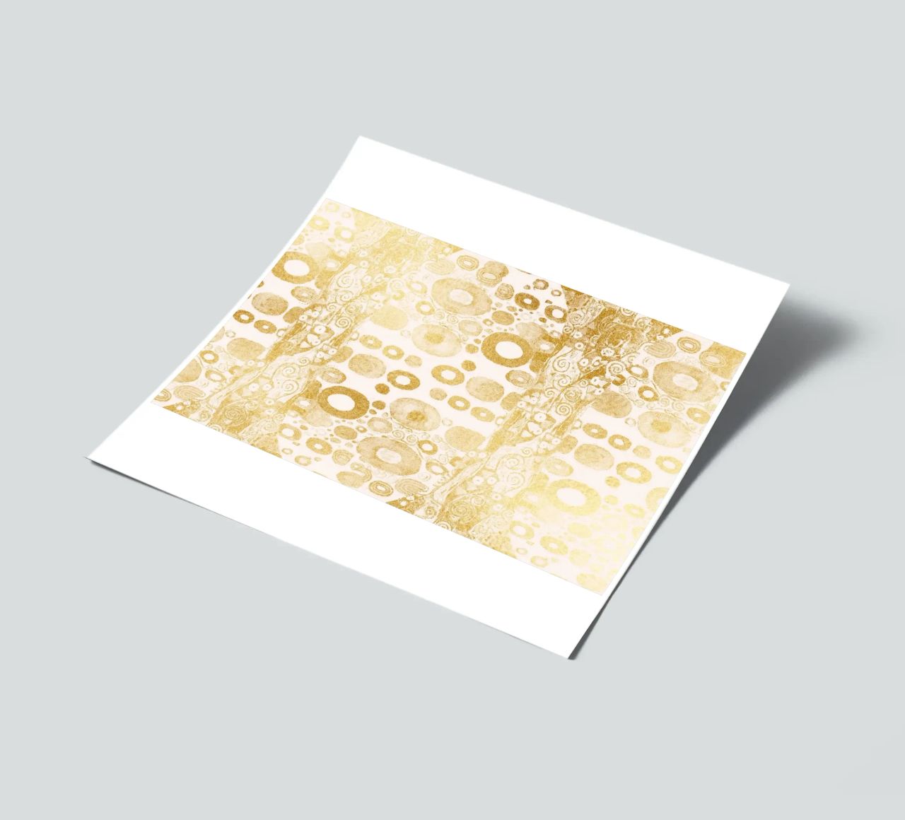 Klimt Inspired - Golden Abstract Pattern, Art Nouveau Luxe D Stickerbogen von ClubArt