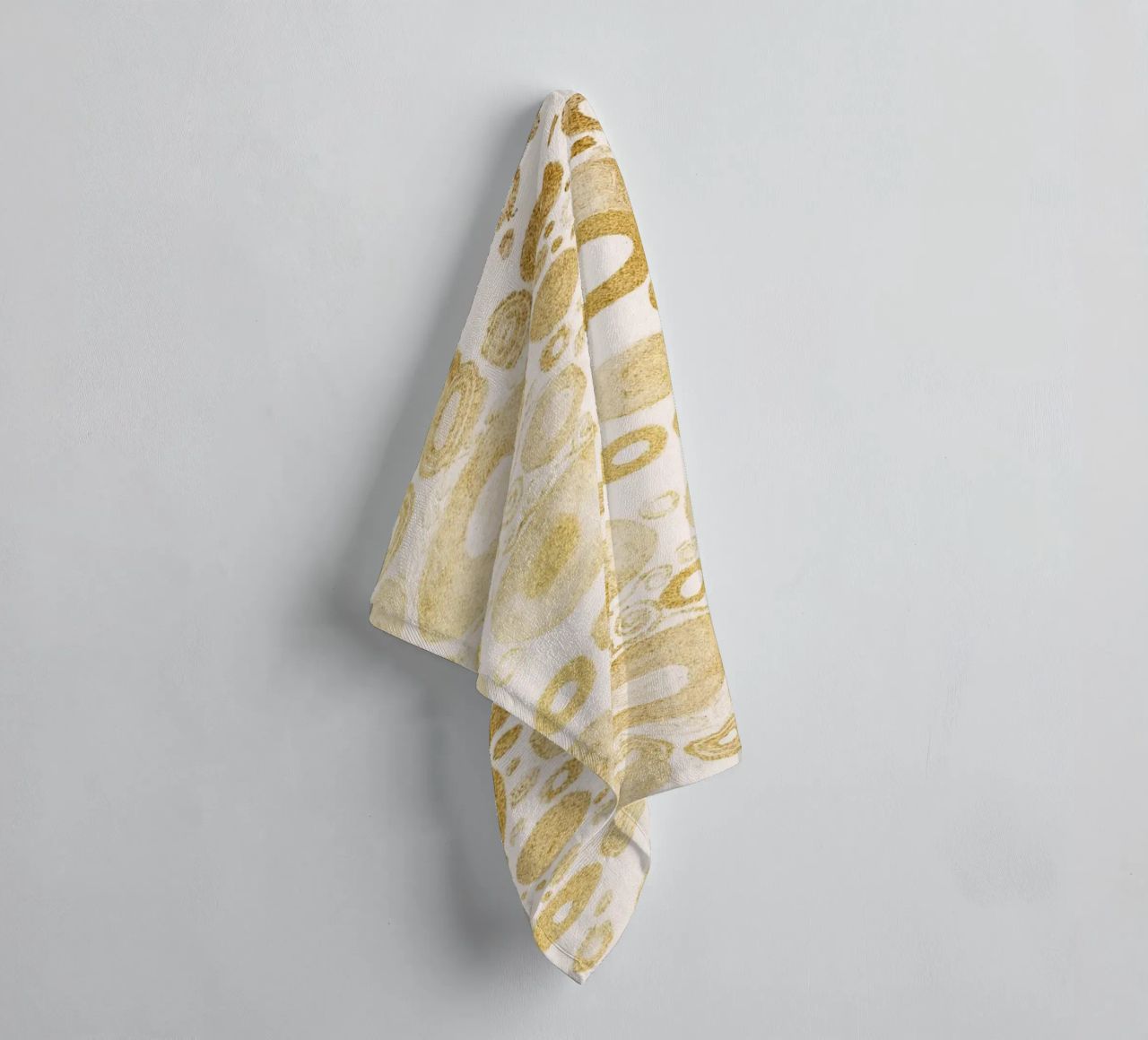 Klimt Inspired - Golden Abstract Pattern, Art Nouveau Luxe D towel by ClubArt
