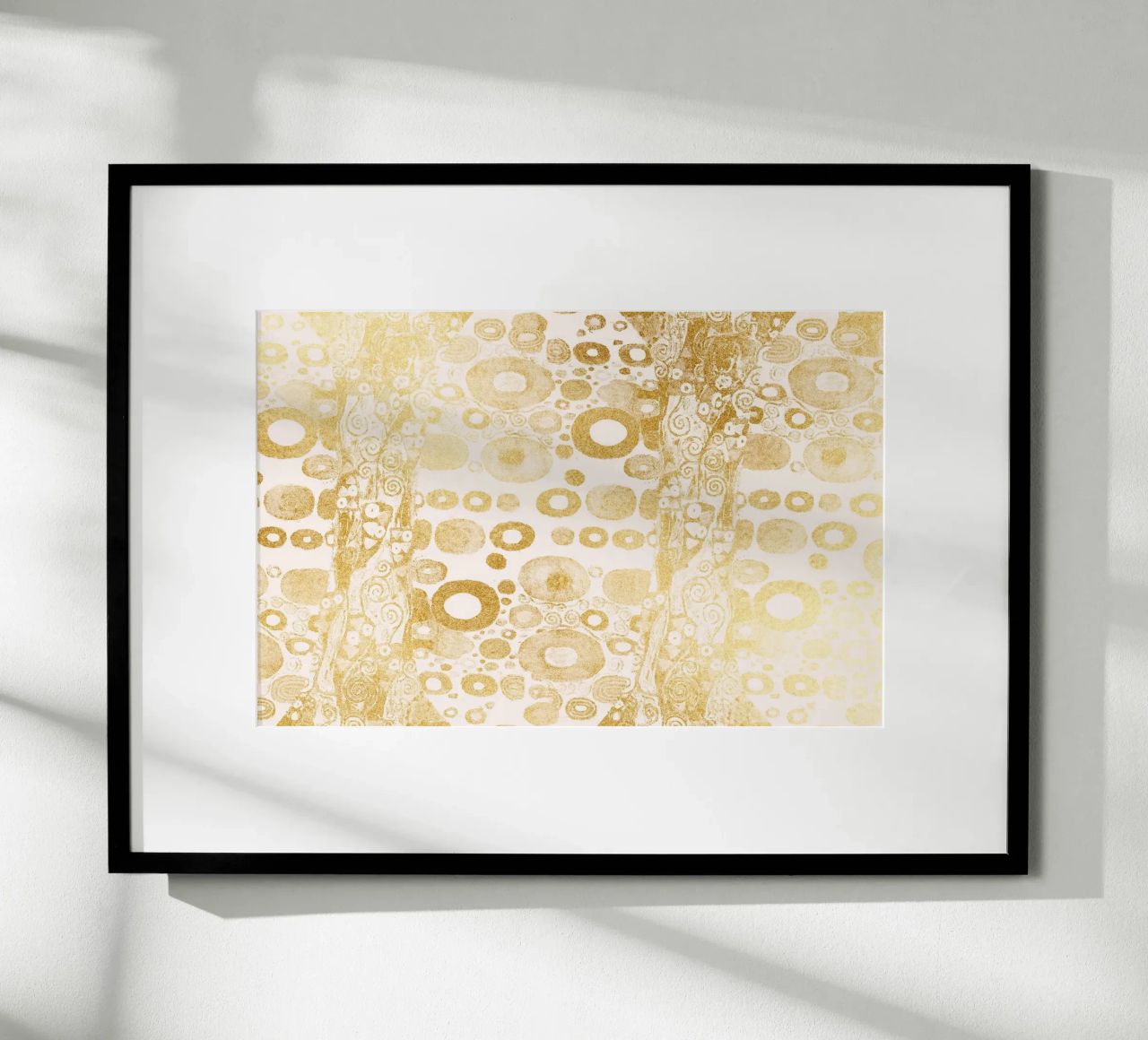 Klimt Inspired - Golden Abstract Pattern, Art Nouveau Luxe D Poster von ClubArt