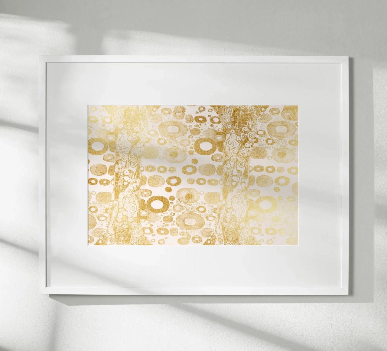 Klimt Inspired - Golden Abstract Pattern, Art Nouveau Luxe D Poster von ClubArt