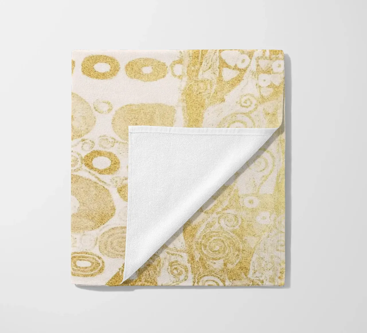 Ispirato a Klimt - motivo astratto dorato, Art Nouveau Luxe D telo mare da ClubArt