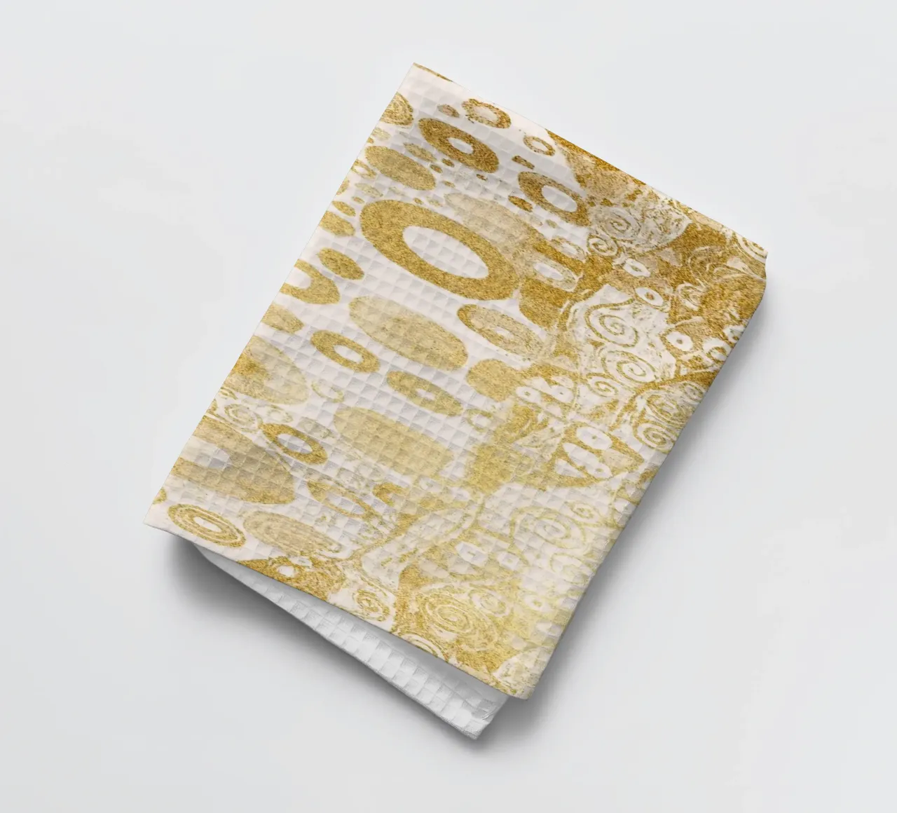 Ispirato a Klimt - motivo astratto dorato, Art Nouveau Luxe D canovaccio da cucina da ClubArt