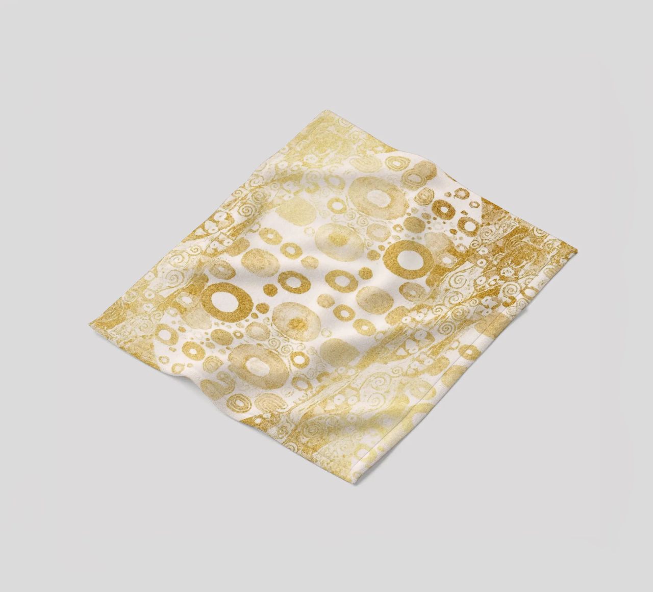 Klimt Inspired - Golden Abstract Pattern, Art Nouveau Luxe D Fleecedecke von ClubArt
