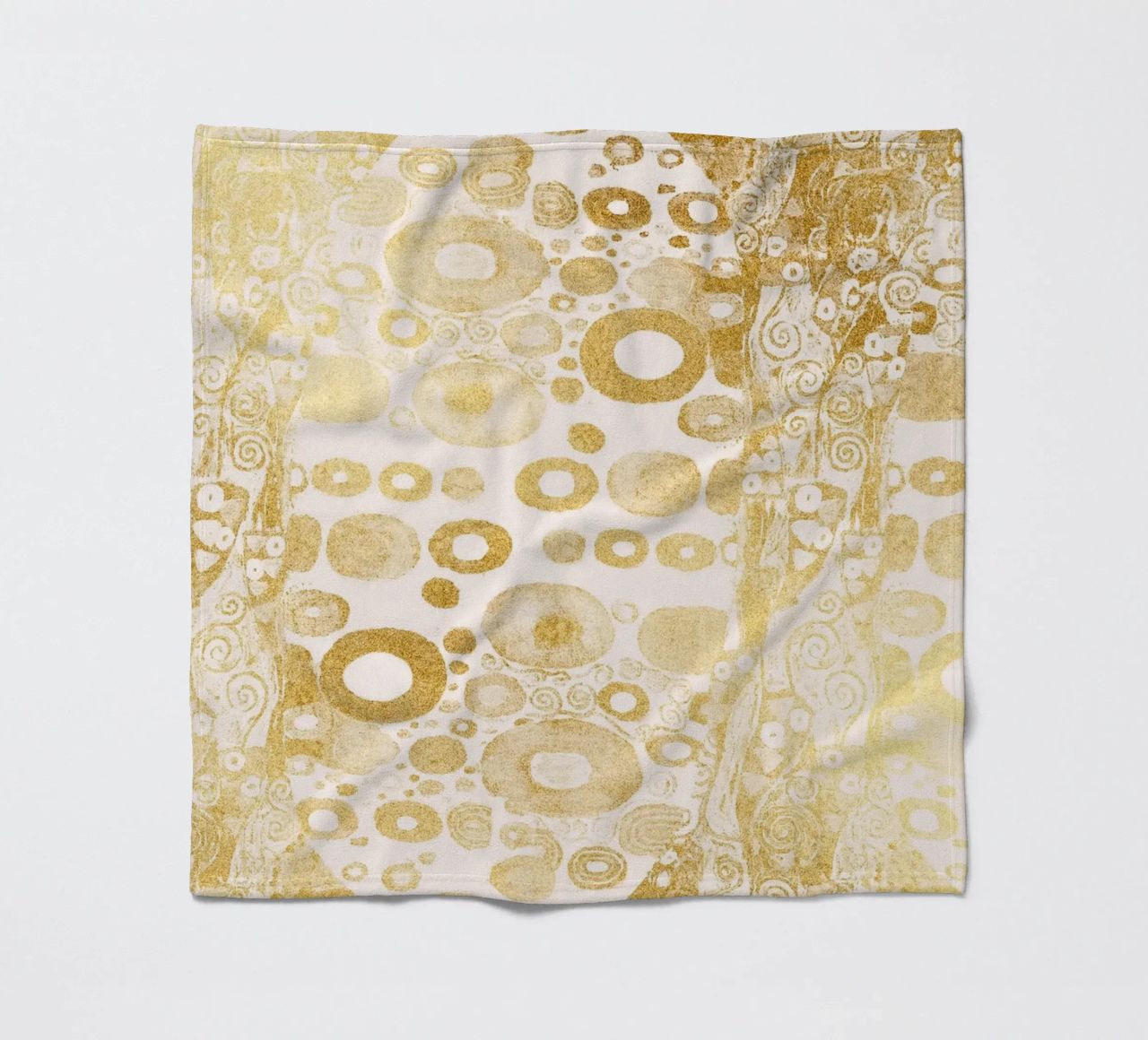 Klimt Inspired - Golden Abstract Pattern, Art Nouveau Luxe D Fleecedecke von ClubArt