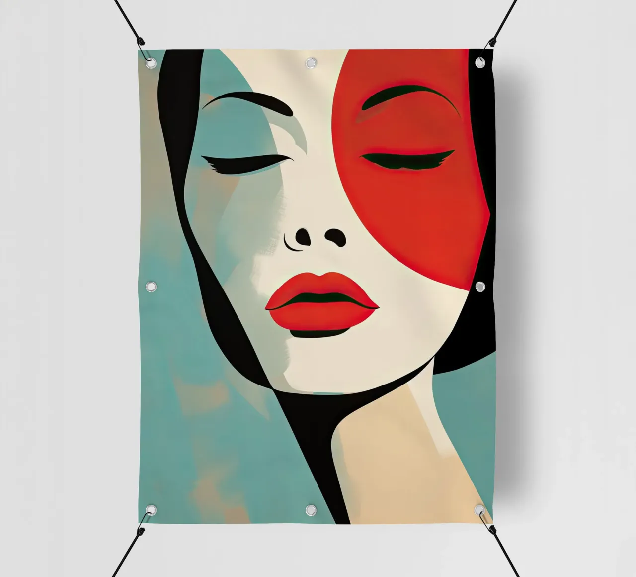 Abstract female face pvc cover by Imagine