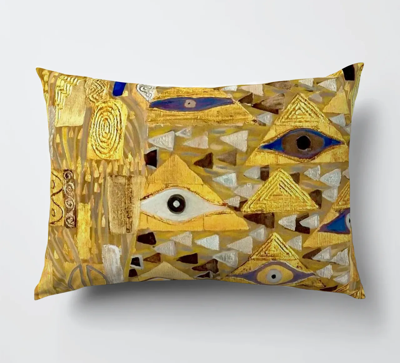 "Adele Bloch-Bauer I" di Klimt (particolare) - Secolo d'oro, Eye Sym cuscino da ClubArt