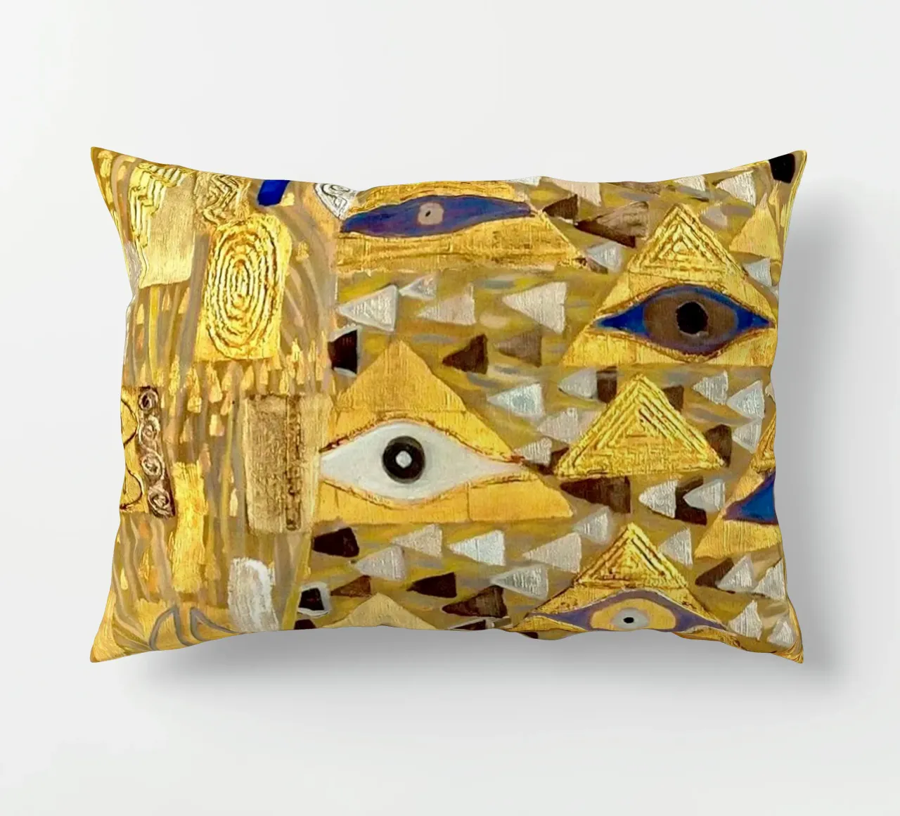 "Adele Bloch-Bauer I" di Klimt (particolare) - Secolo d'oro, Eye Sym cuscino da ClubArt