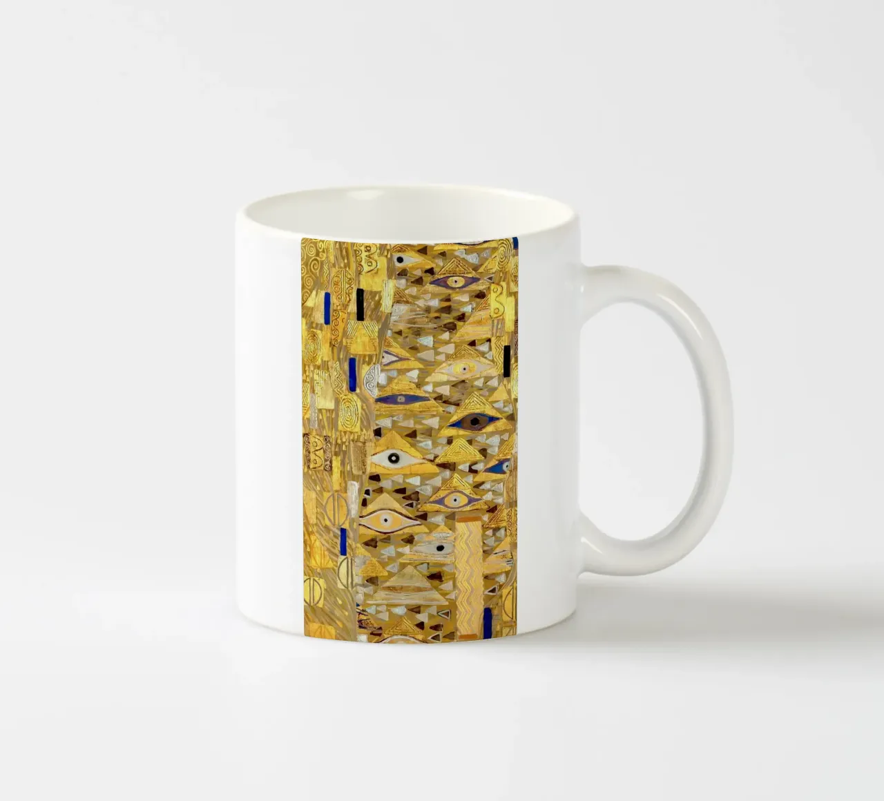 "Adele Bloch-Bauer I" di Klimt (particolare) - Secolo d'oro, Eye Sym tazza in ceramica da ClubArt
